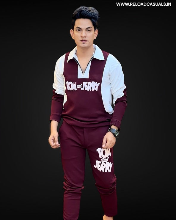Tom & Jerry Zip Full Track Suit - Combo