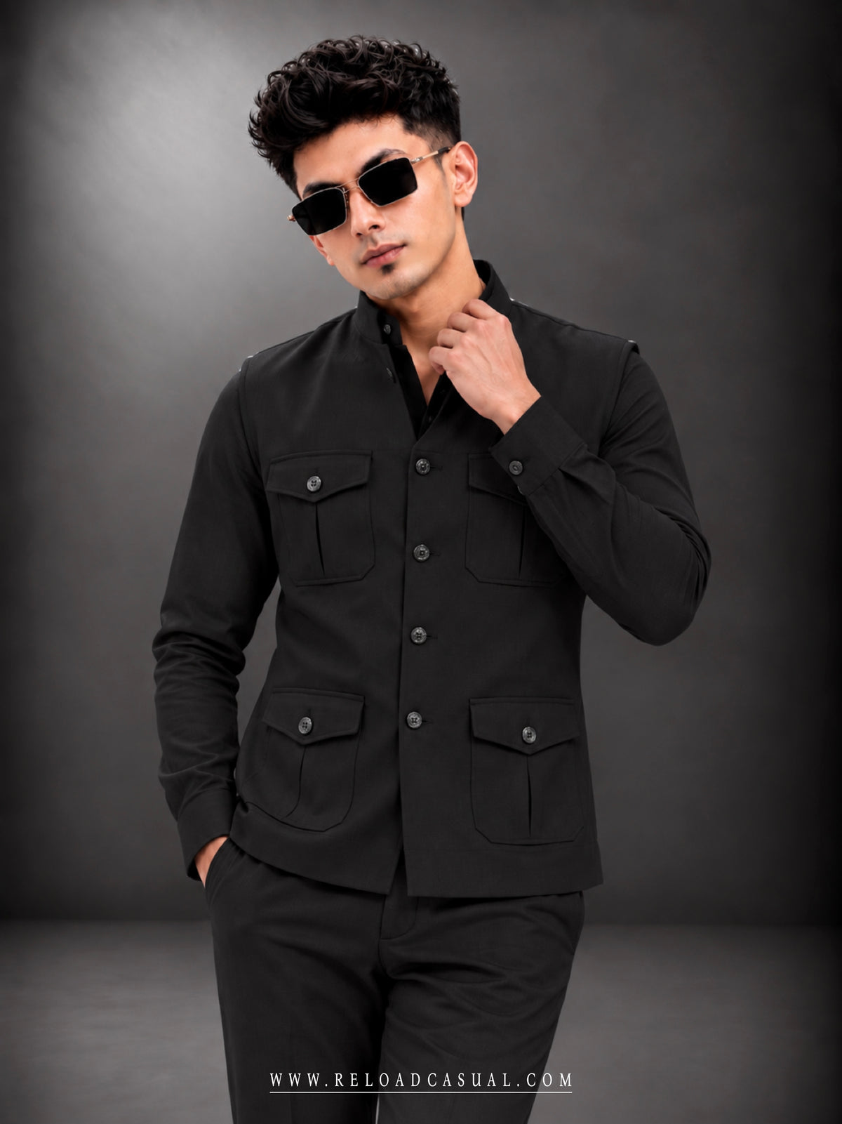Men's Three Piece Safari Style Bootcut Set