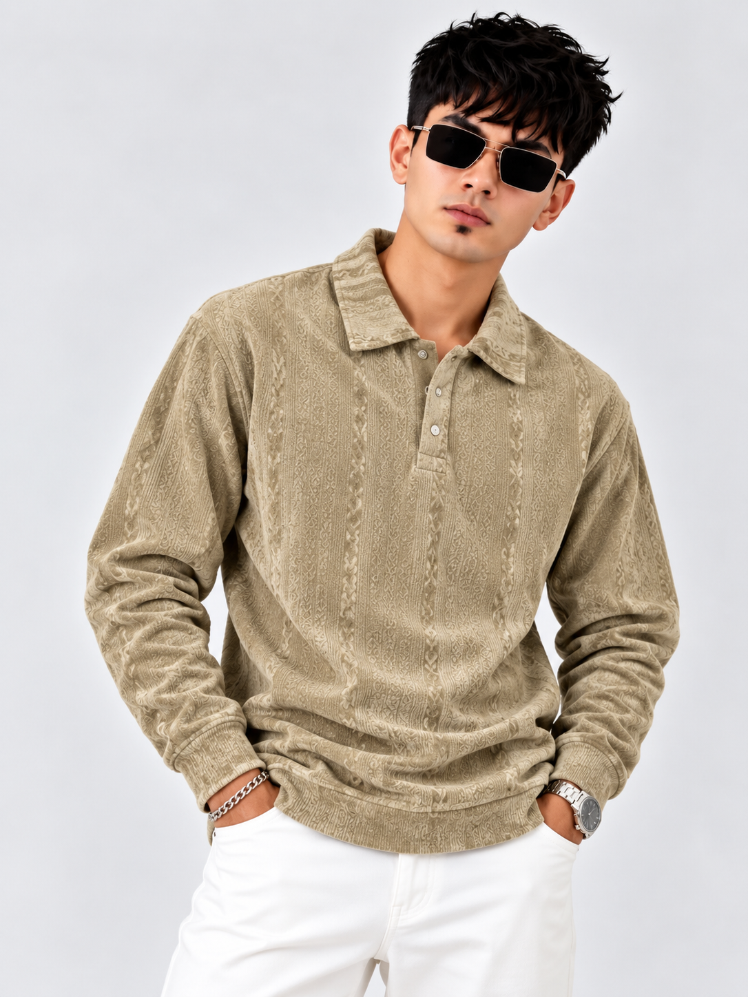 Imperial Touch Velvet Polo T-Shirt