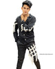 Unique Rope Design Track Suit - Black