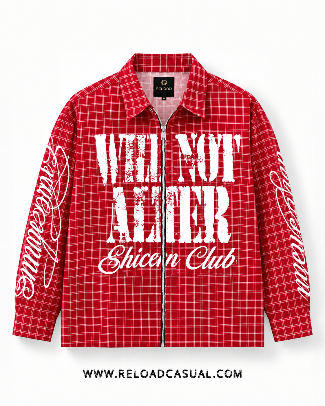 Street Rebel Graphic Check Zip Shirt