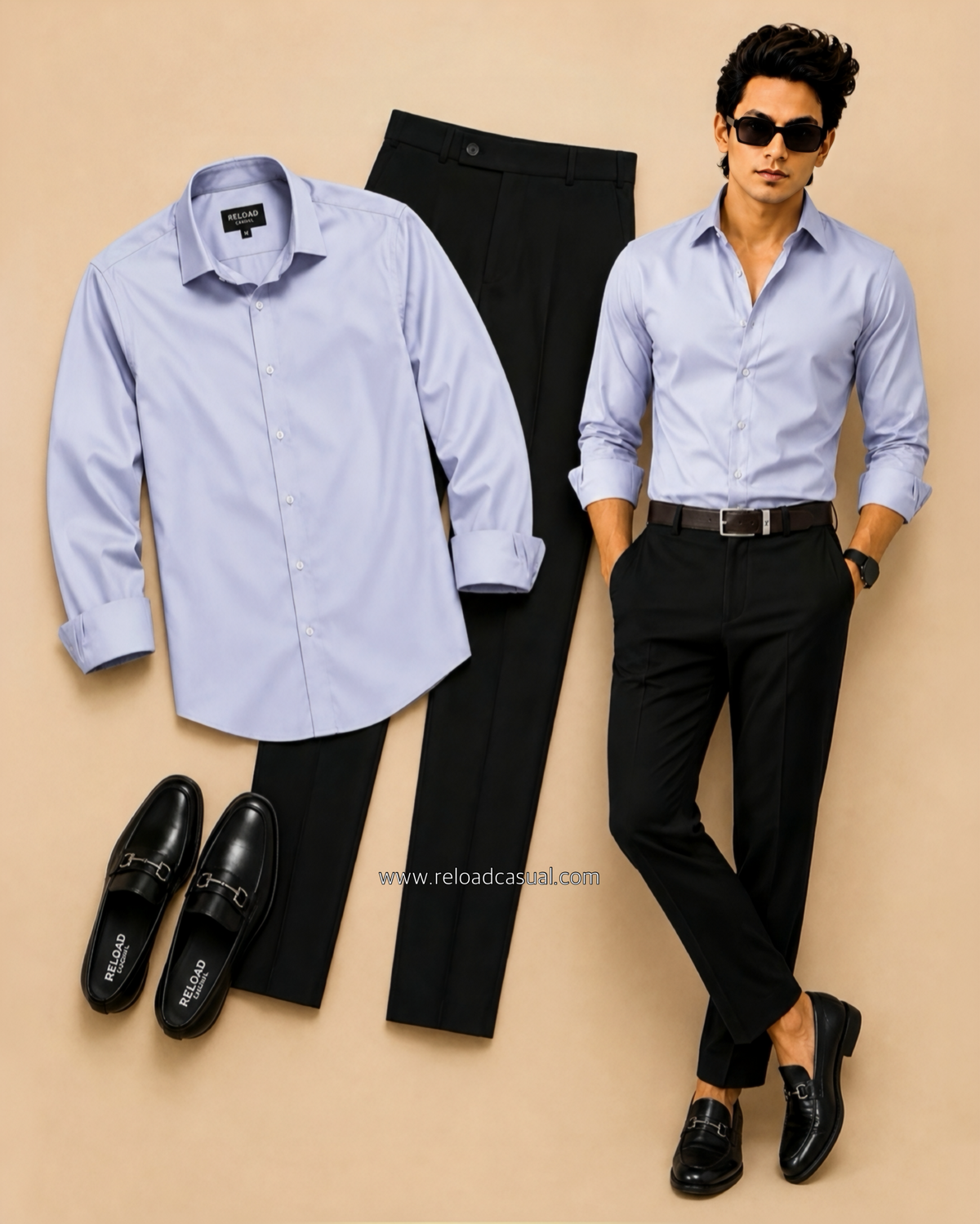 Prime Plain Men’s Shirt + Men’s Waist Adjustable Pants