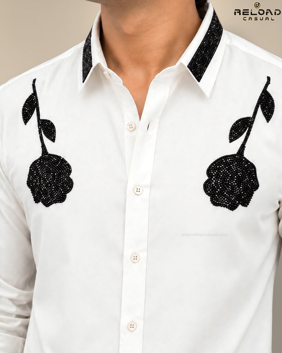 Double Rose Lachka Flock Diamond Shirt