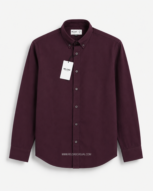 Men's Solid Slub Linen Fit Shirt