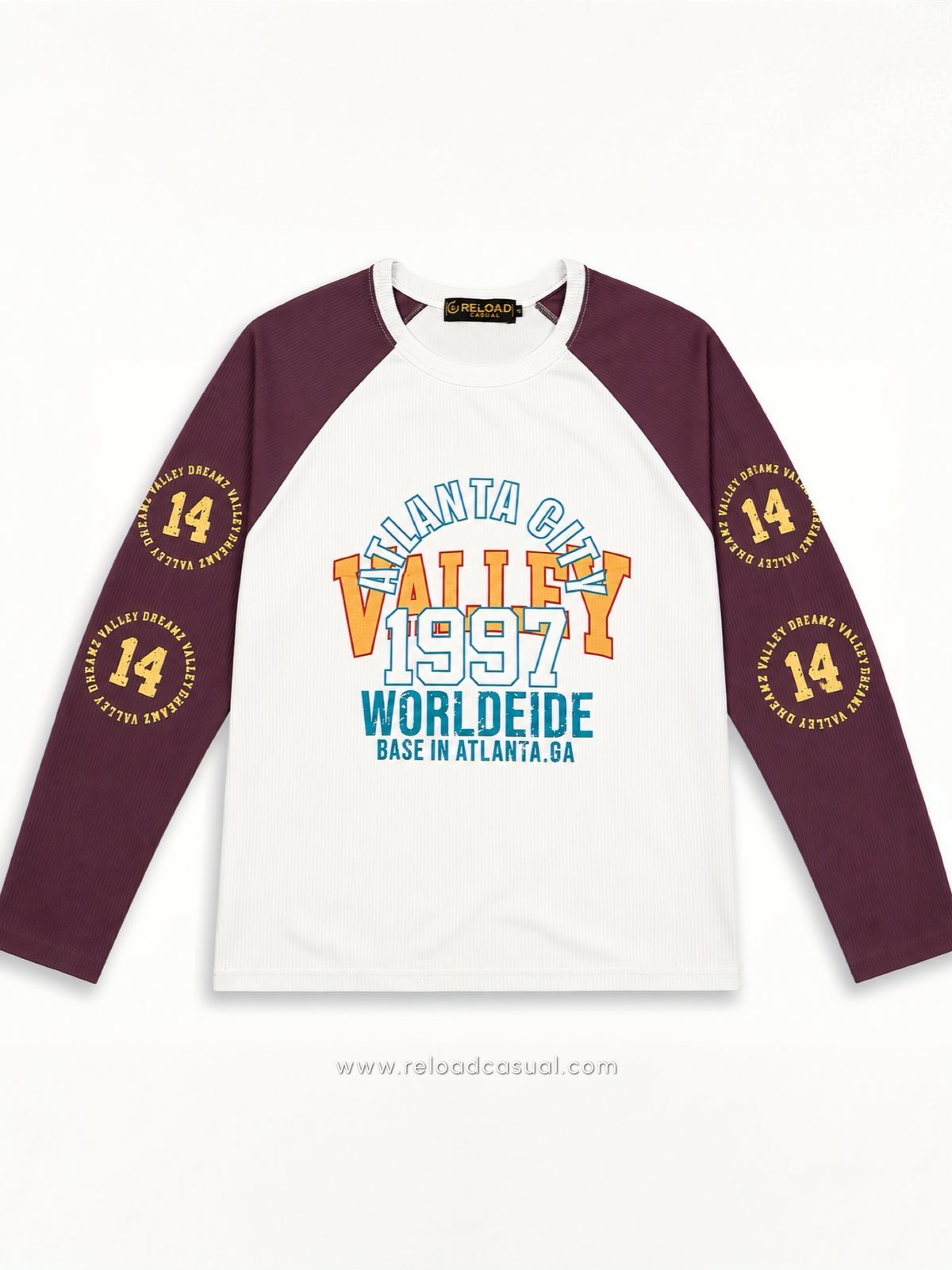 Atlanta City 1997 Waffle Knit Boxy Fit T-Shirt