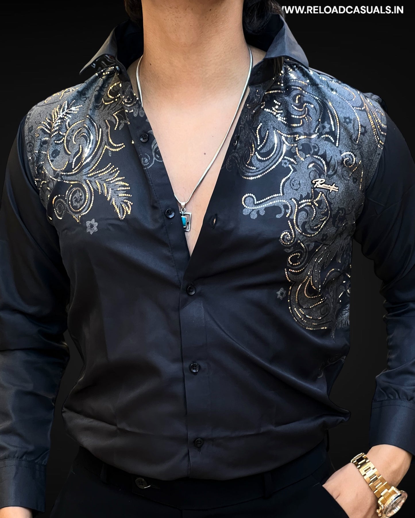 Regal Nights Embroidered Shirt