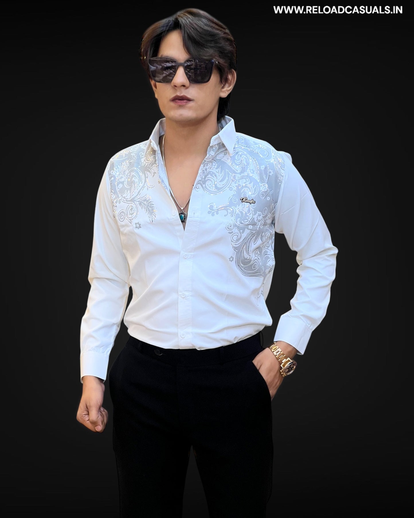 Regal Nights Embroidered Shirt