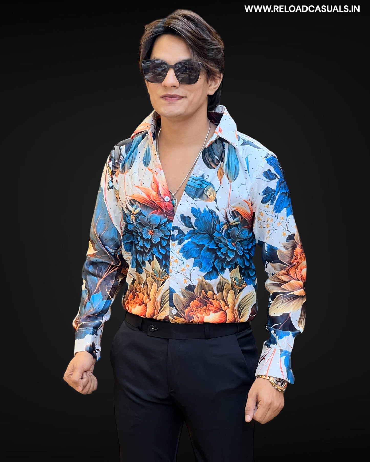 Floral Majesty Designer Shirt