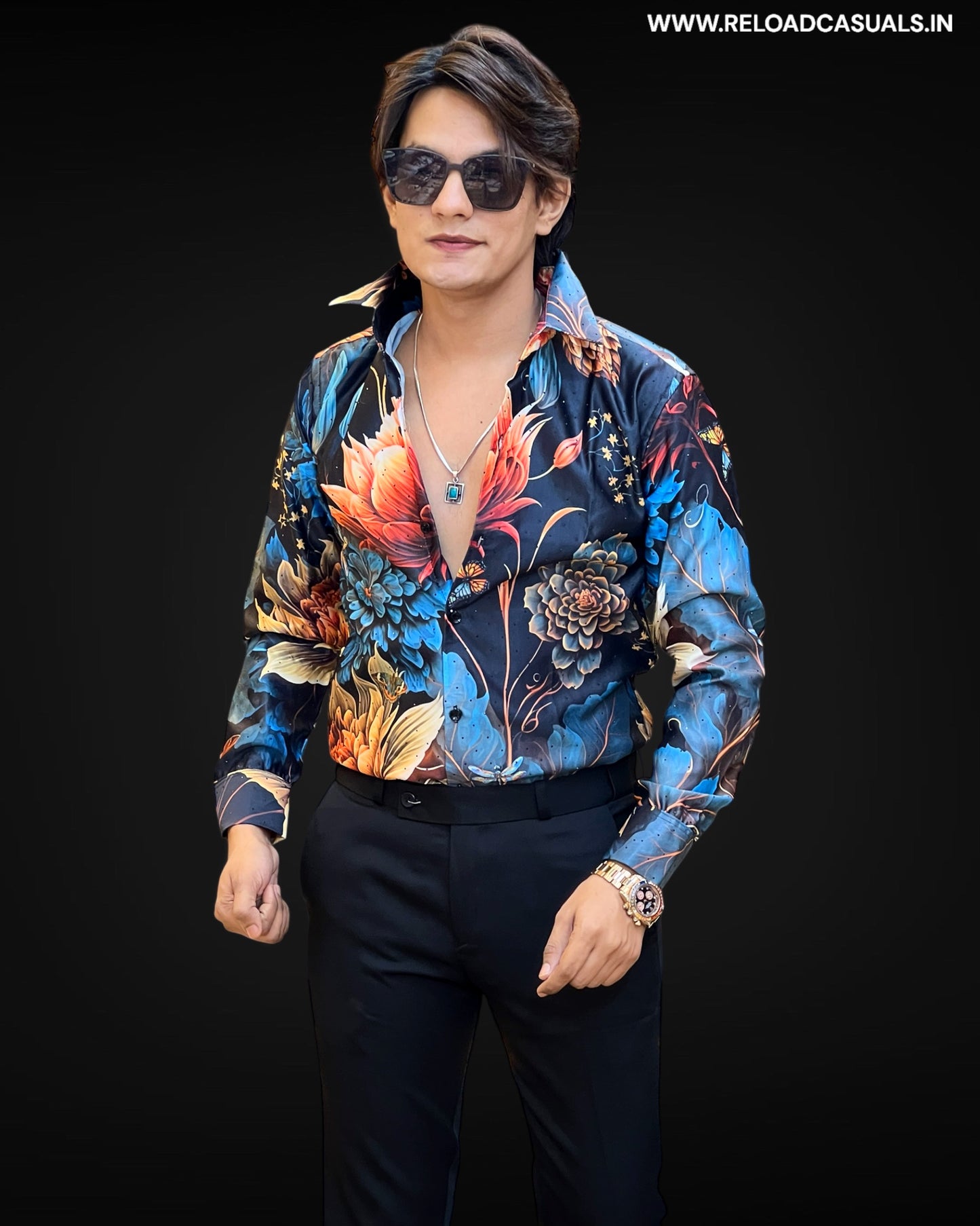 Floral Majesty Designer Shirt