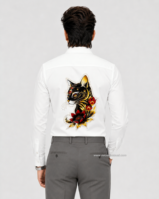 Cat Sequence Casual Shirt