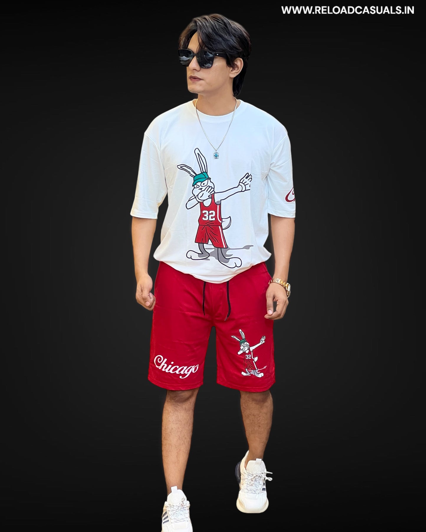 Dabbing Bunny Shorts Set - Combo