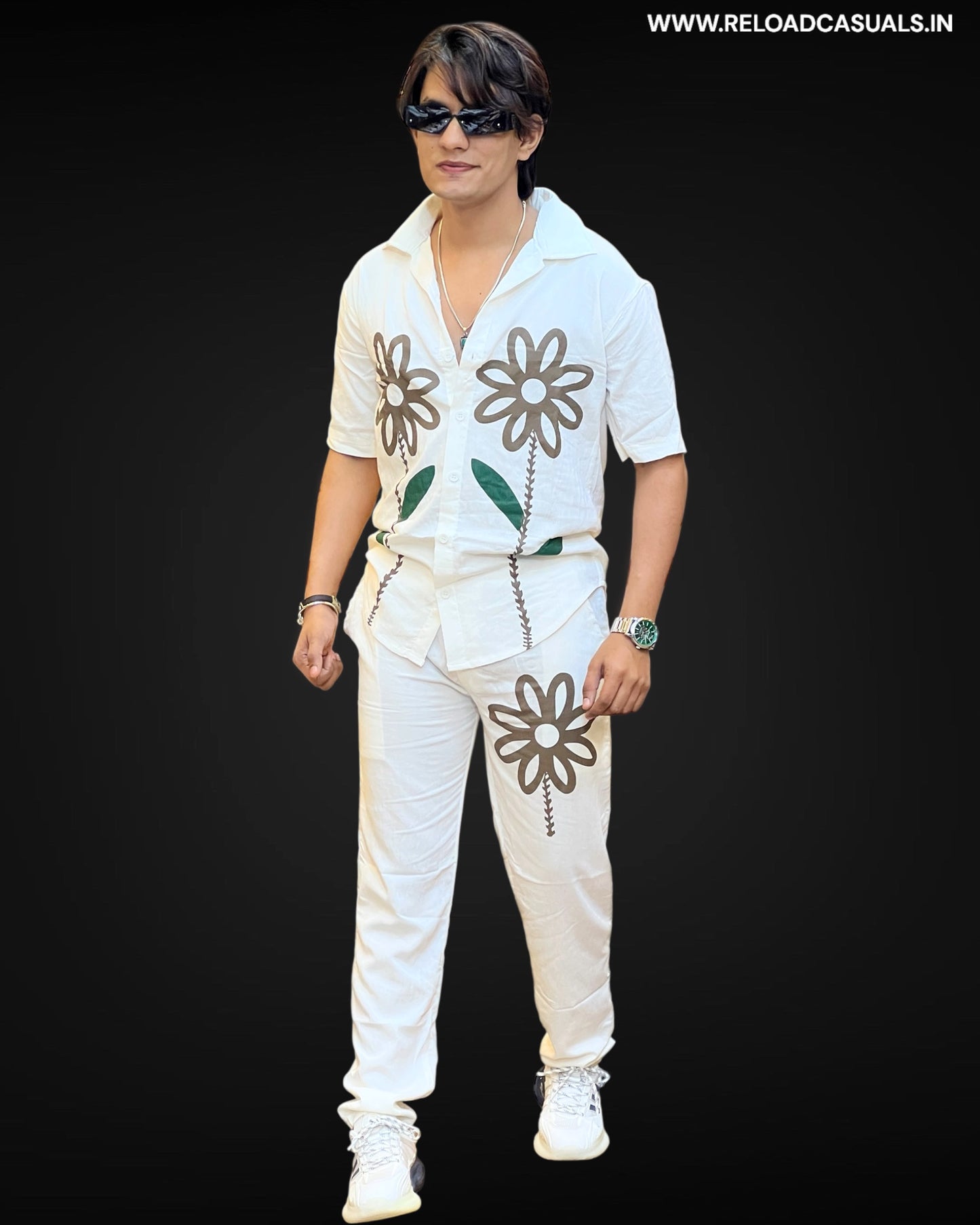 Trendy Floral Tracksuit
