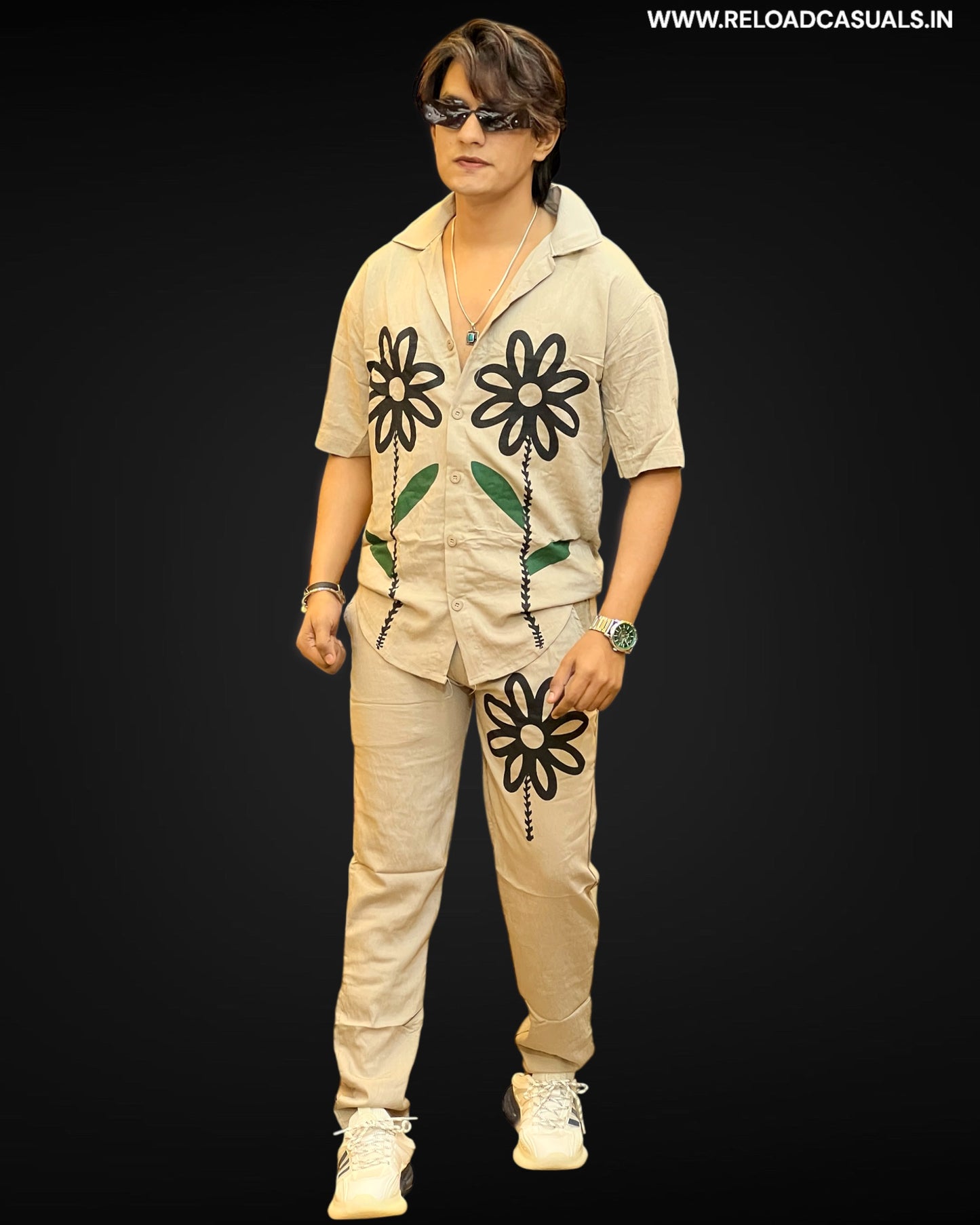 Trendy Floral Tracksuit
