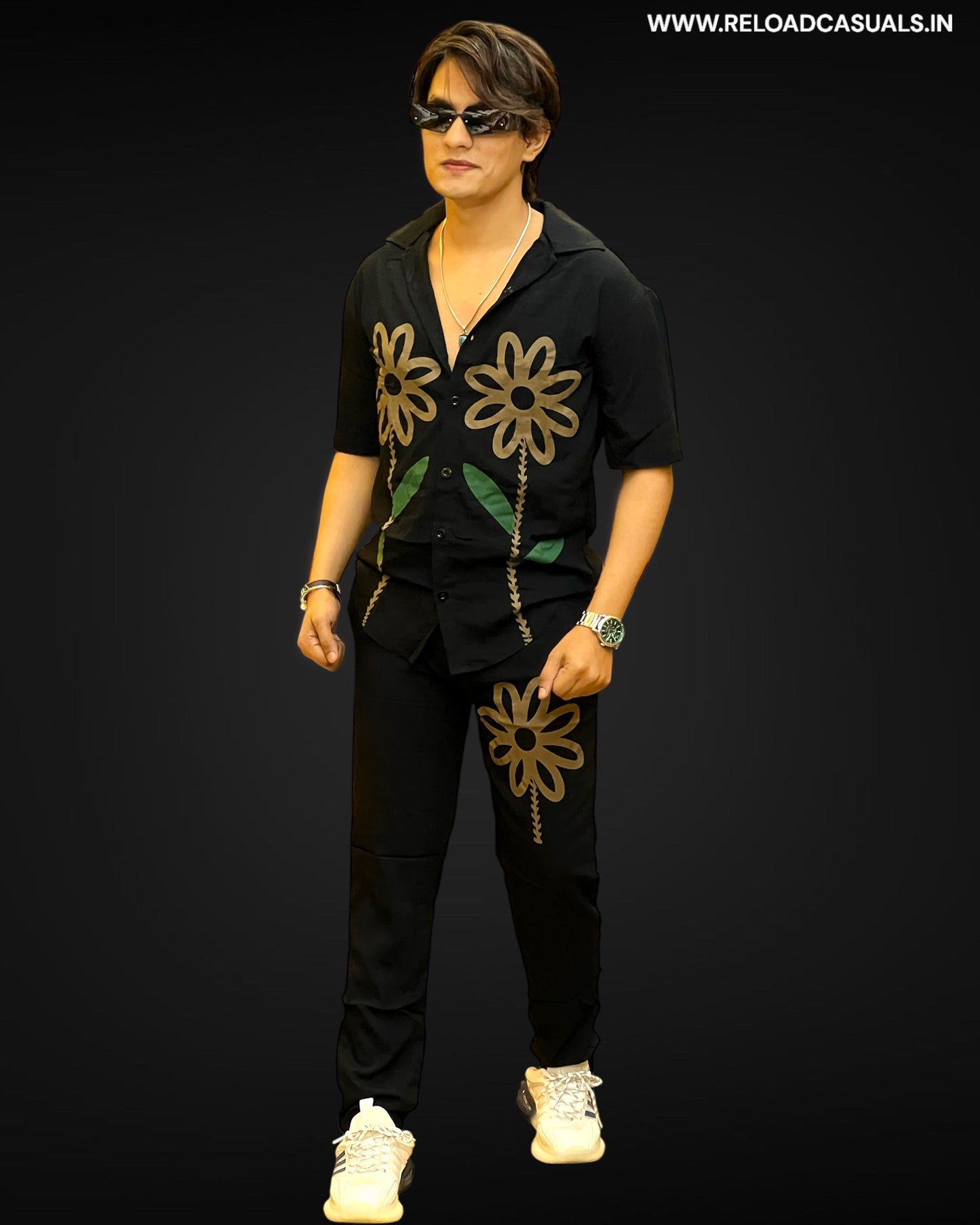 Trendy Floral Tracksuit