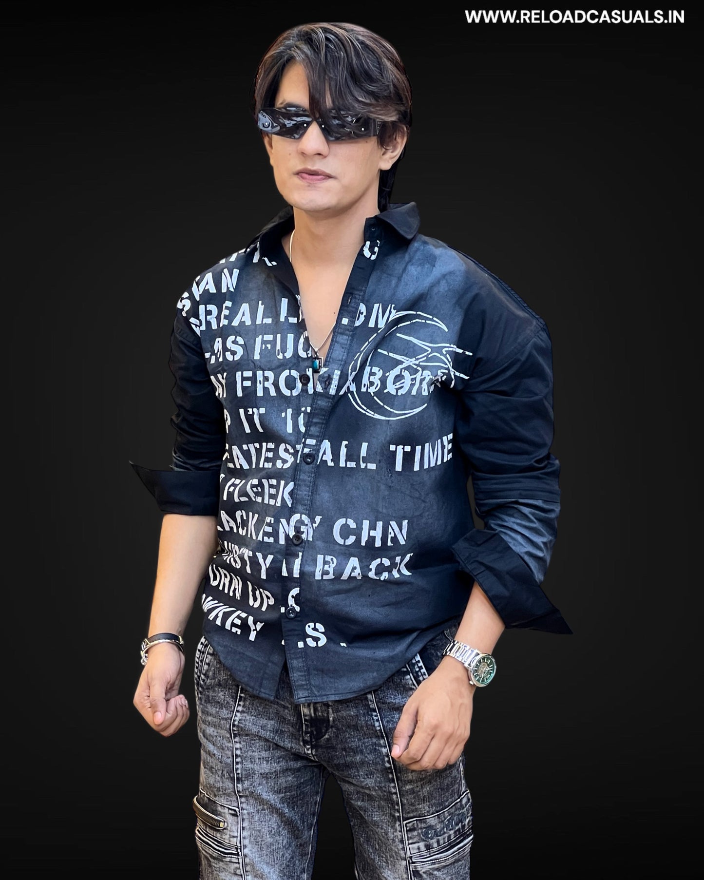 Street Detachable Sleeve Cipher Shirt
