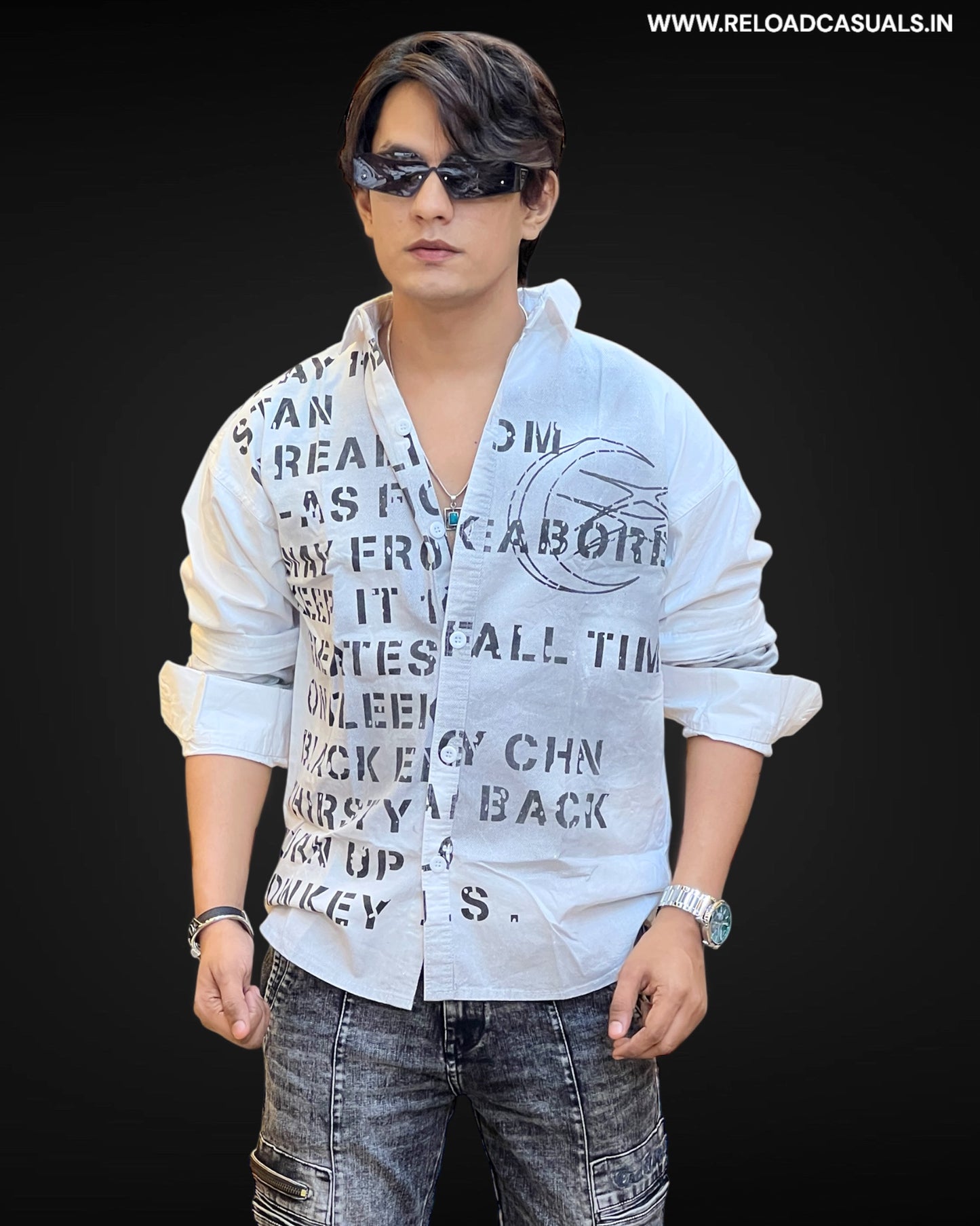 Street Detachable Sleeve Cipher Shirt