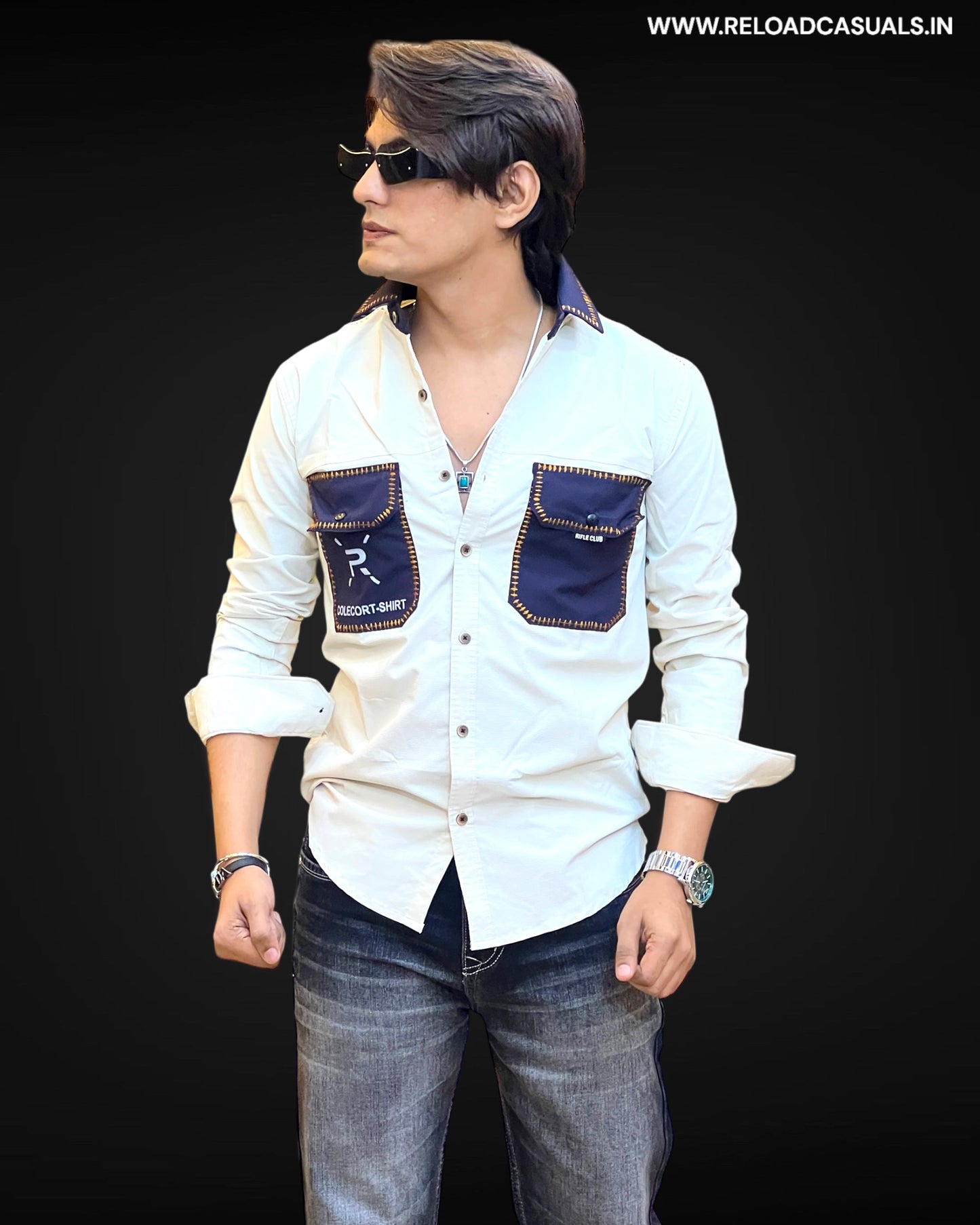 Contrast Pocket Shirt