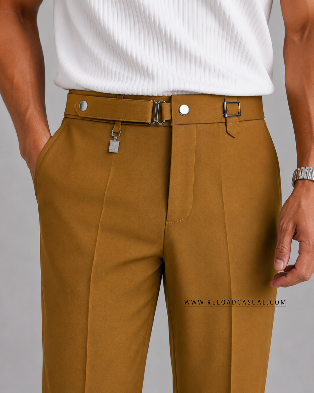 Gurkha Men's Regular Fit Formal Pant