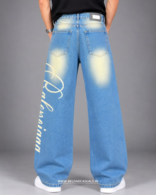 Men’s Modern Style Baggy Fit Denim Jeans