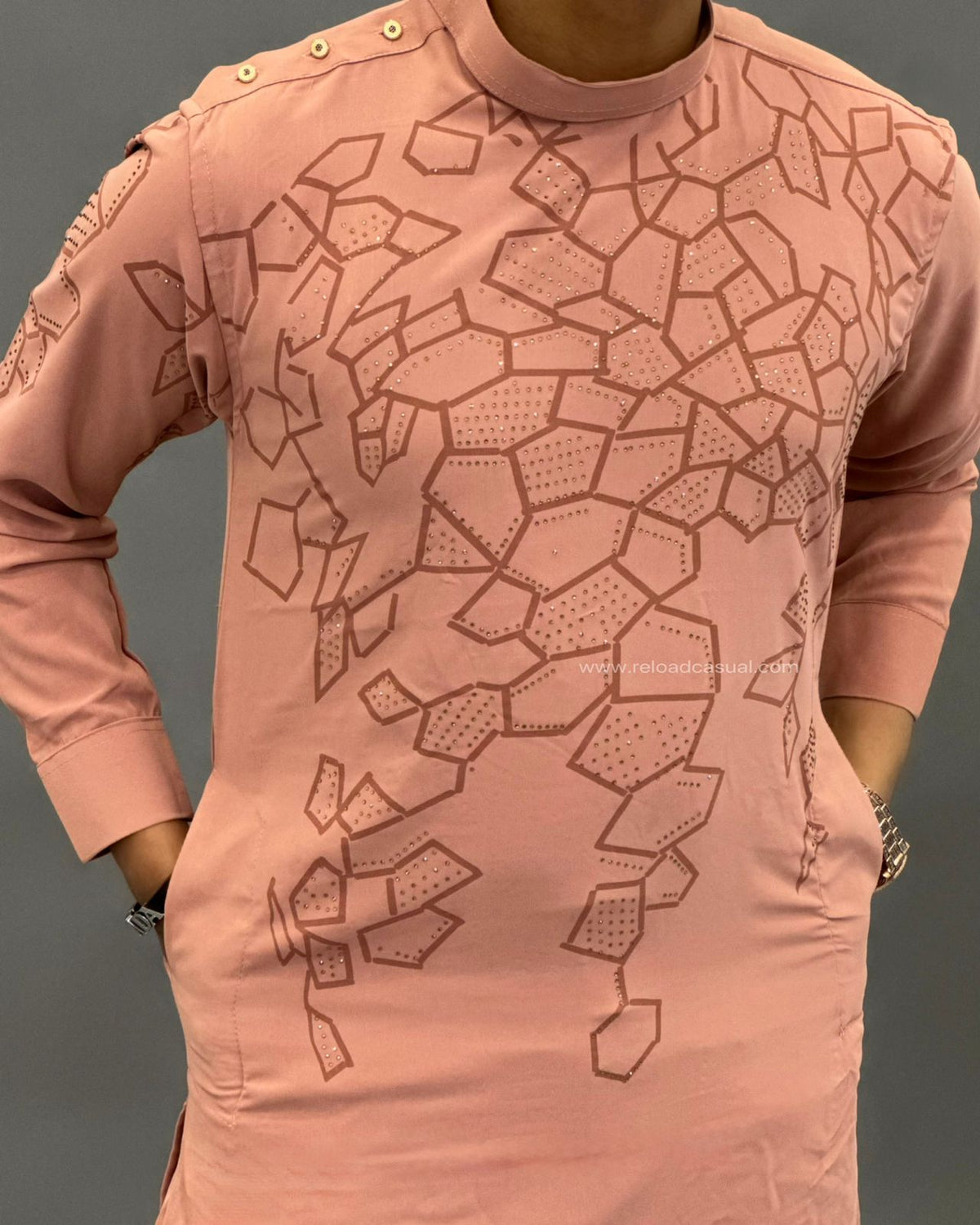 Geometric Print modern Textured kurta Combo