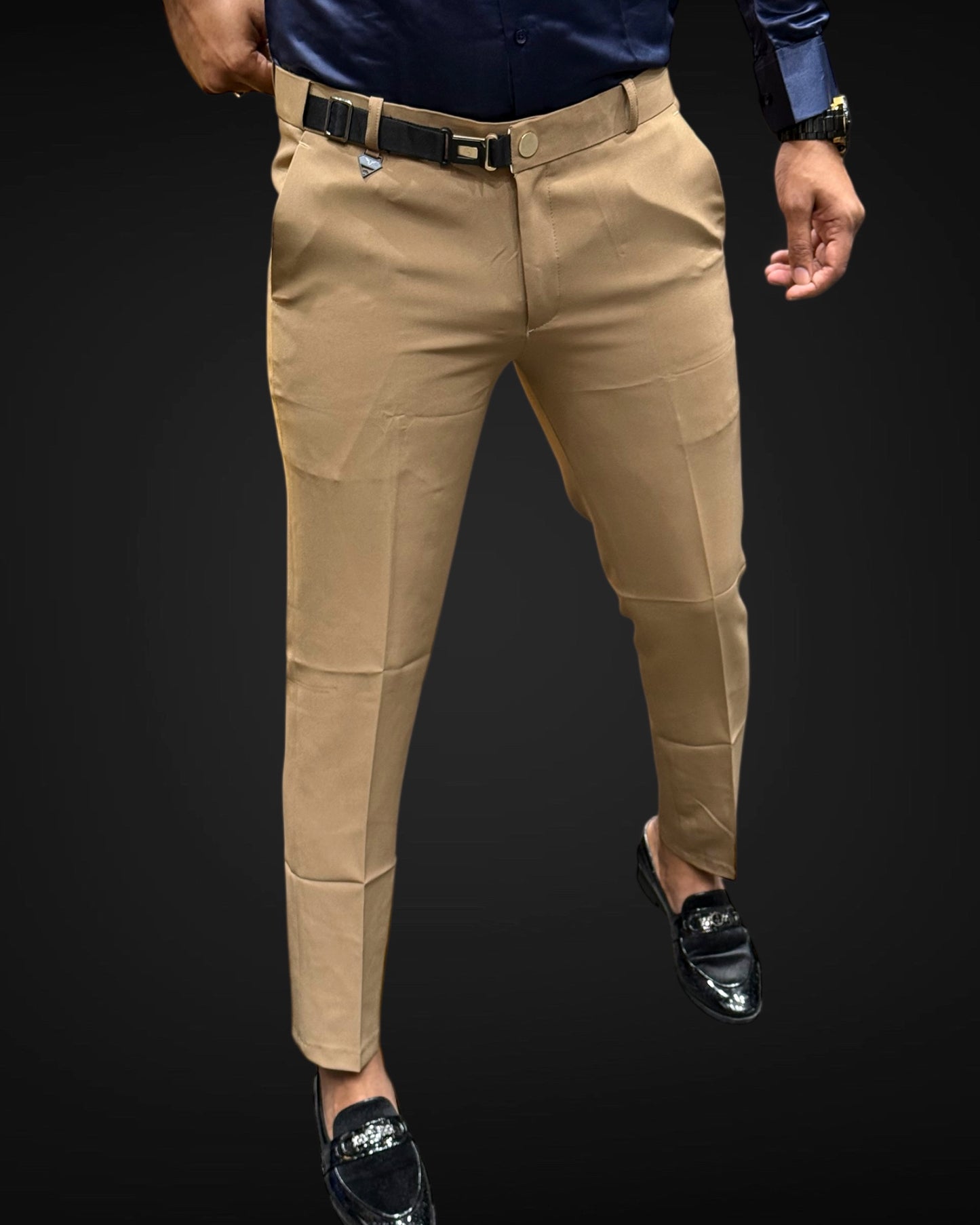 Premium Oneside Belt Korean Fabric Pant