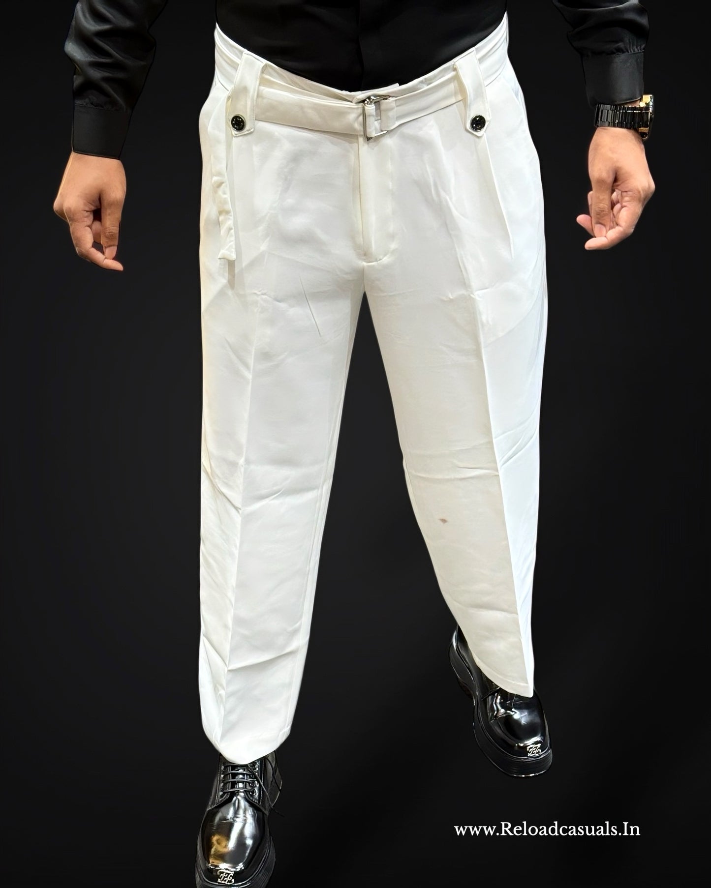 Adjustable Belt Japanese Korean Fabric Pant