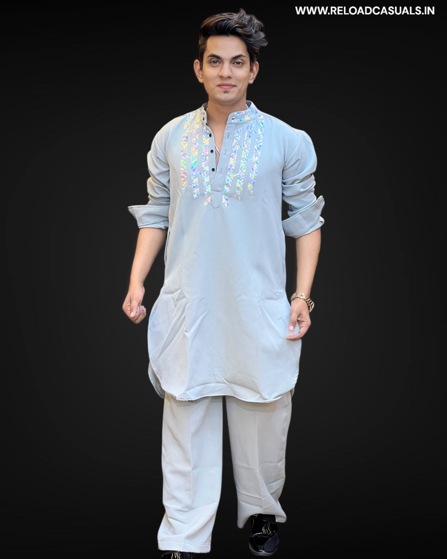 Neo Trad Design Kurta & Pyjama - Combo