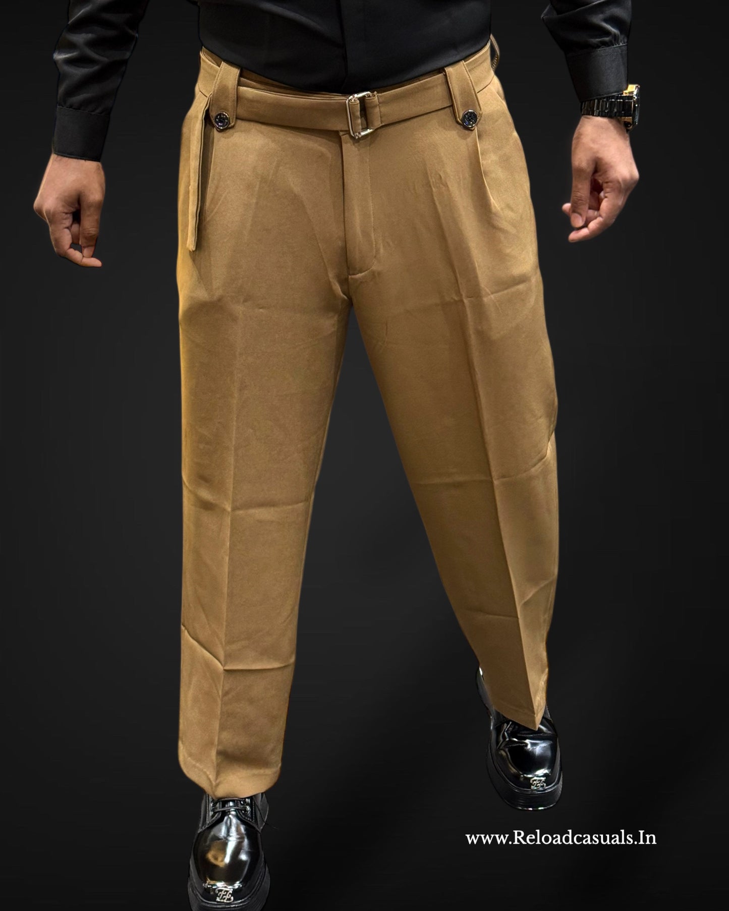 Adjustable Belt Japanese Korean Fabric Pant