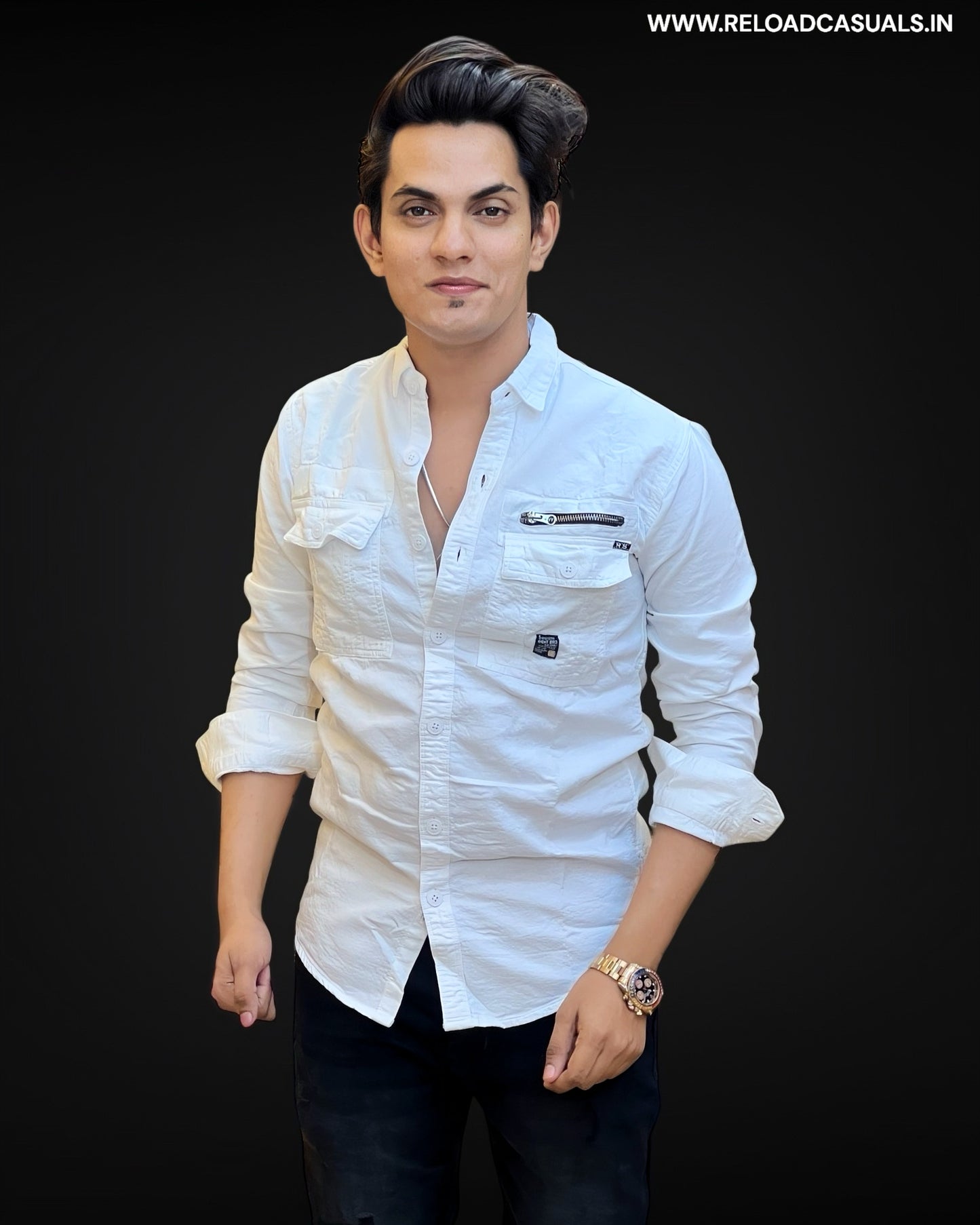Zip-Pocket Utility Shirt