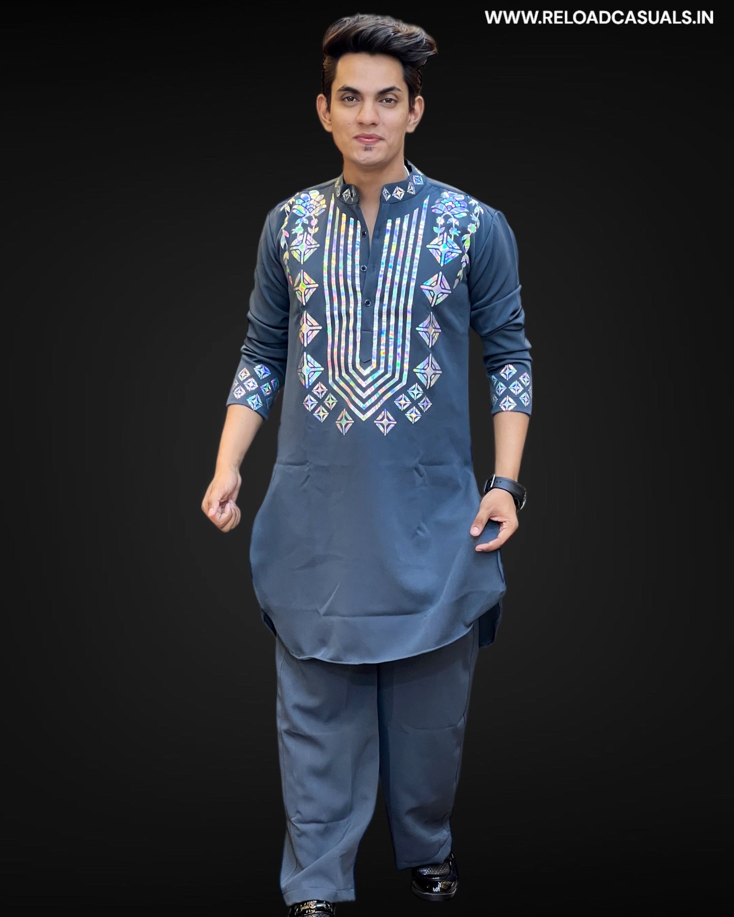 Royal Prism Design Kurta & Pyjama - Combo