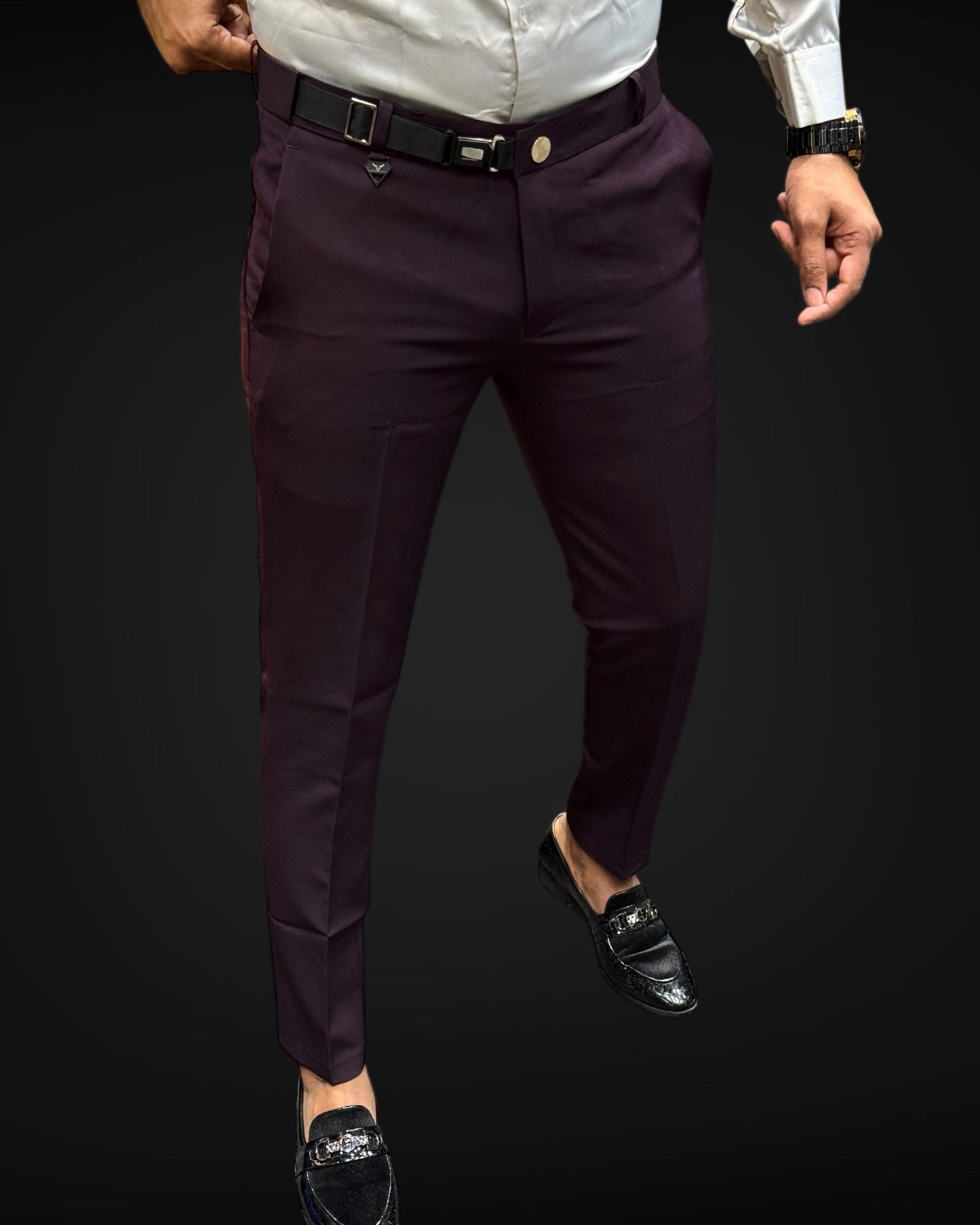 Premium Oneside Belt Korean Fabric Pant