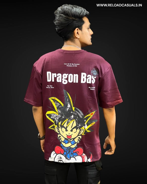 Dragon Ball Back Print Off Shoulder T-Shirt