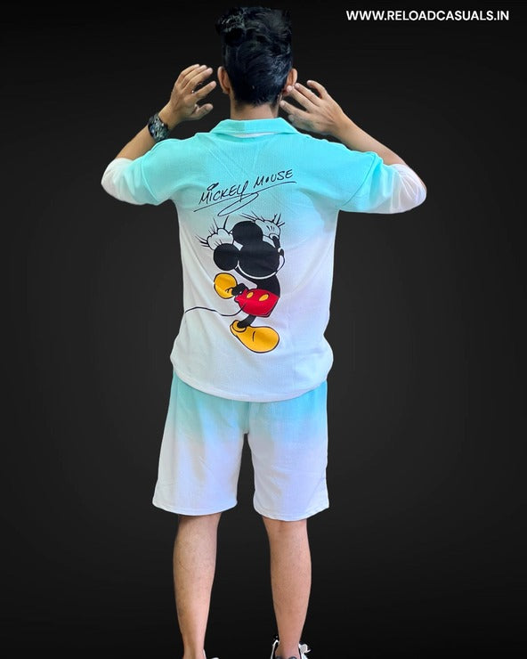 Micky Dual Color Shorts Set - Combo