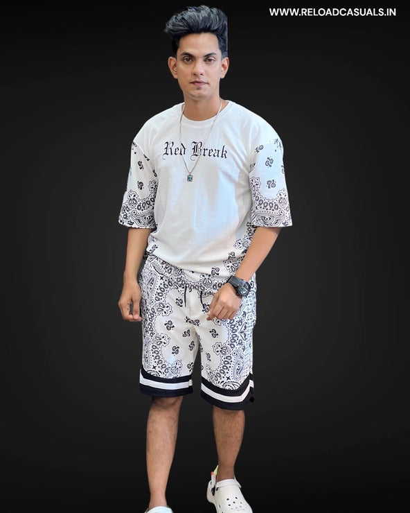 RB Bandana Print Shorts Set - Combo