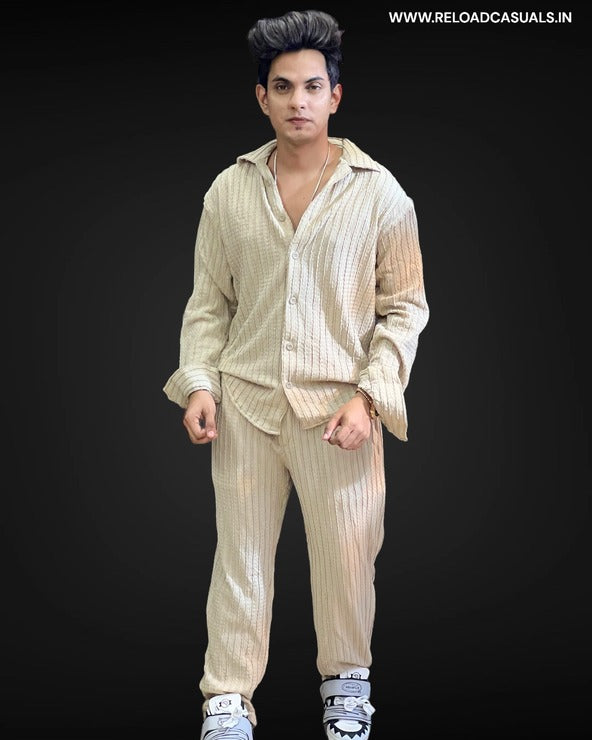 Casual Stripe Full Track Suit - Combo