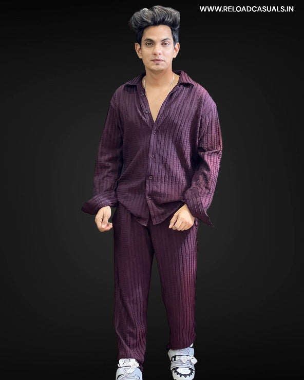 Casual Stripe Full Track Suit - Combo