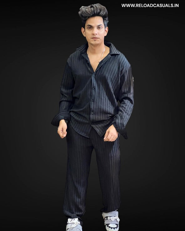 Casual Stripe Full Track Suit - Combo