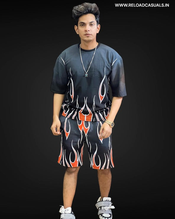 Fire Panda Dual Shade Shorts Set - Combo