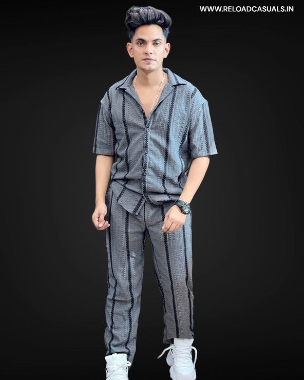 Black Lining Full Track Suit - Combo