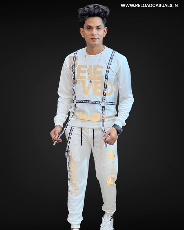 Nice Believee Reflector Strip Full Track Suit - Combo