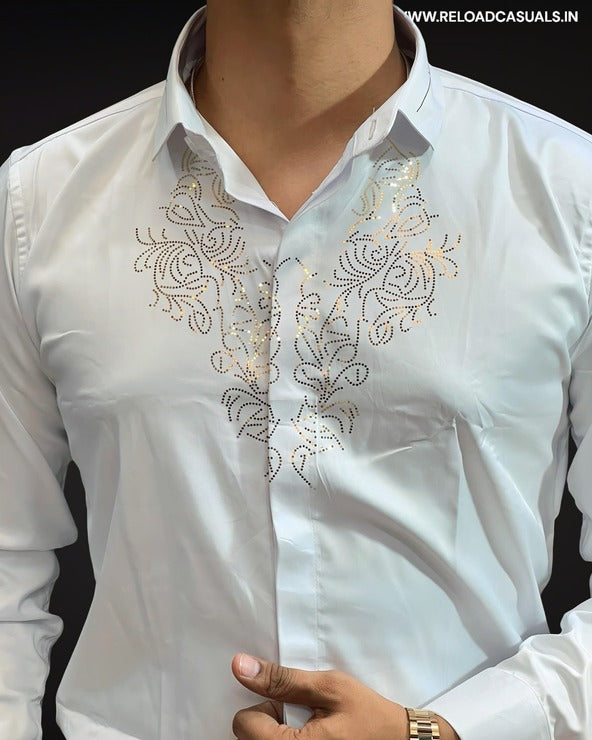 Unique Design Satin Shirt