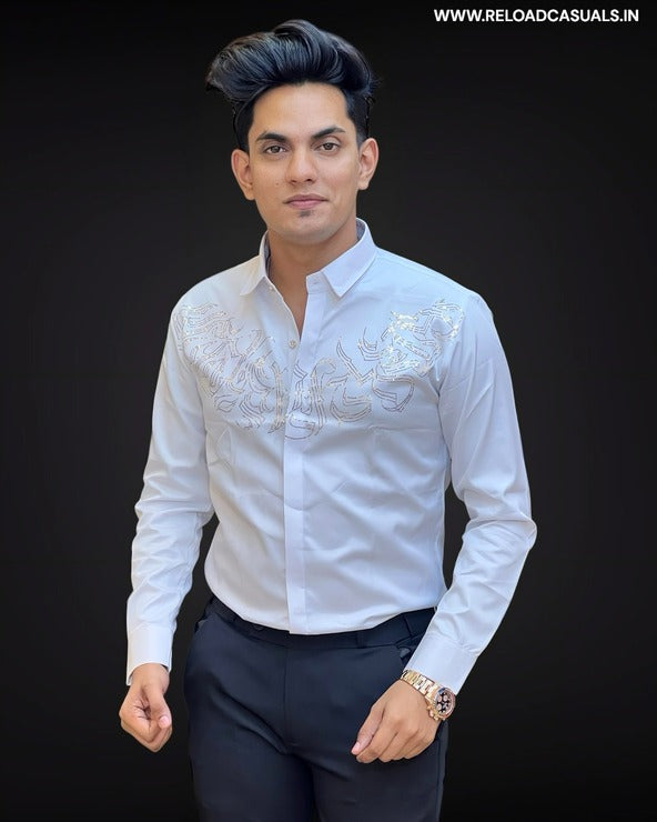 Tatto Design Satin Shirt