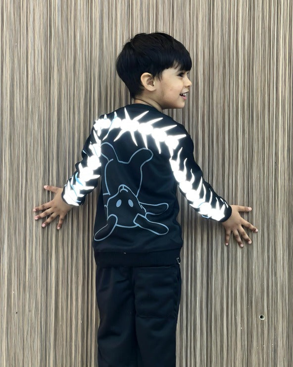 Mini Reverse Teddy Reflector Tracksuit