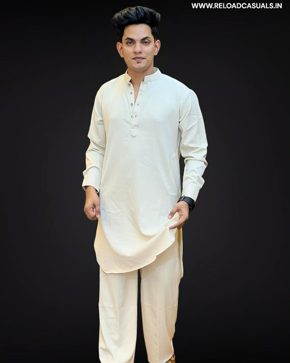 Basic Pathani Full Kurta and Pyjama - Combo