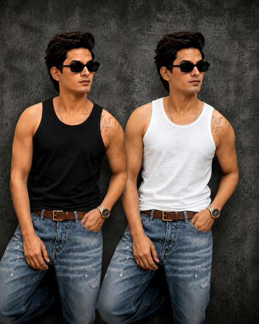 Essential Solid Cotton Muscle Tank