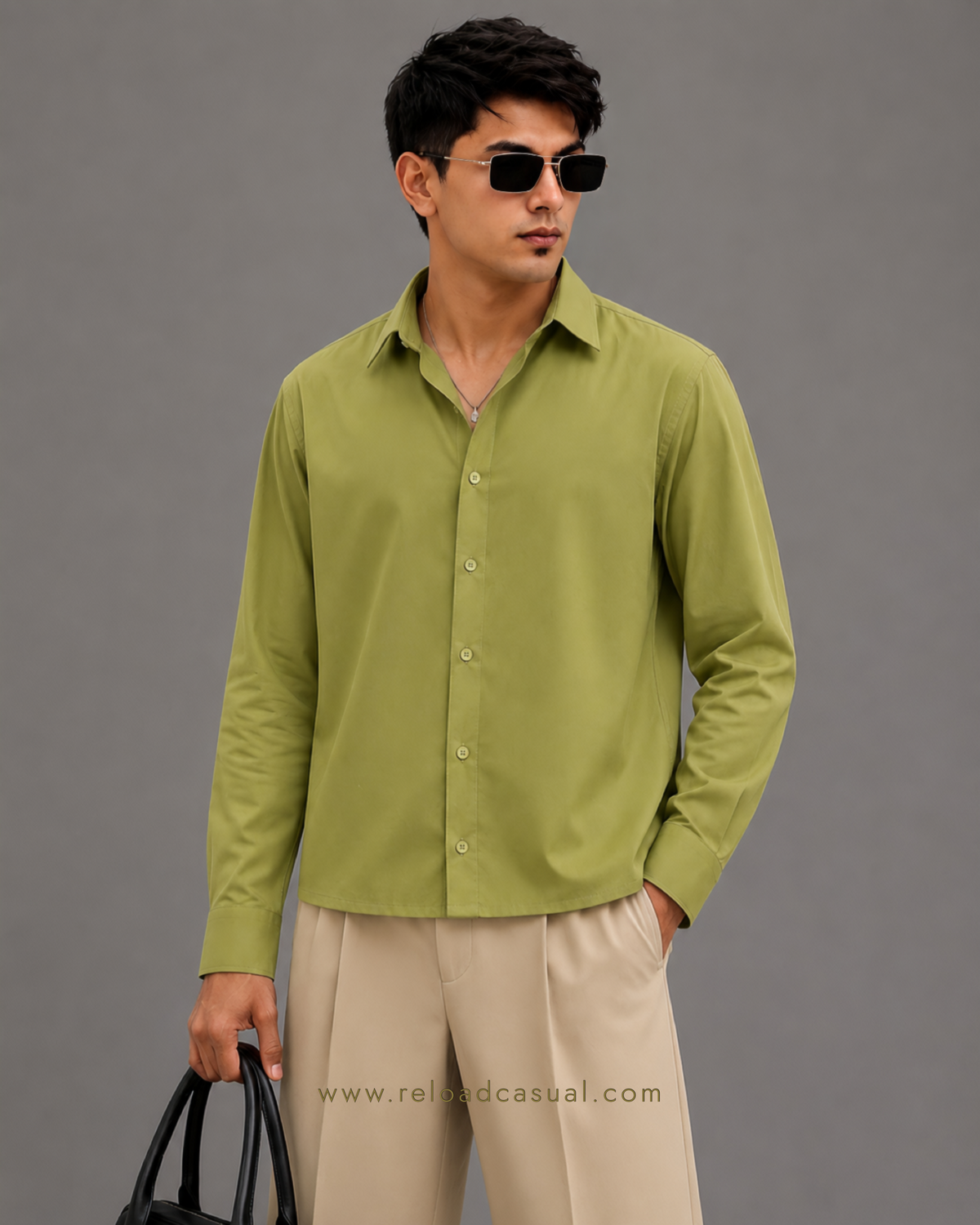 Men's Premium Boxy Fit Plain Shirt