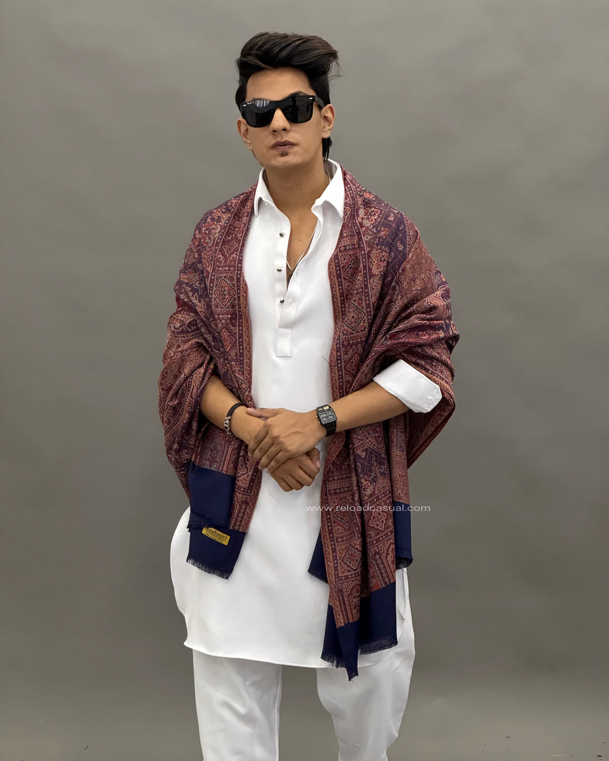 Premium Kashmiri Inspired Pashmina Shawl