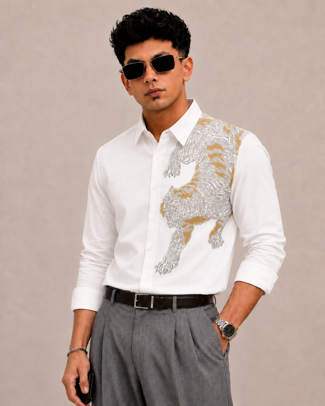 Tiger Roar Iconic Premium Satin Shirt