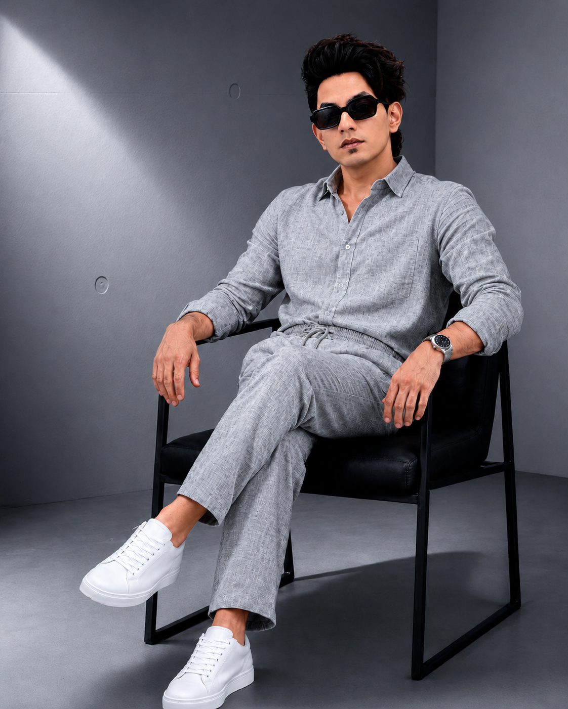 Relaxed Fit Summer Linen Tracksuit