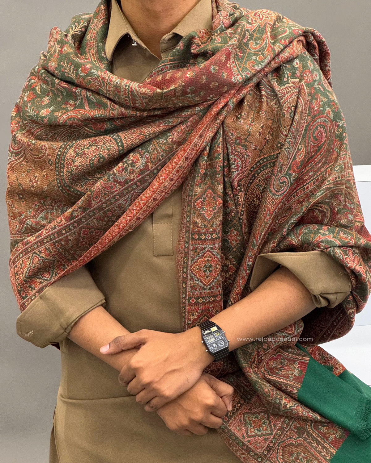 Premium Kashmiri Inspired Pashmina Shawl